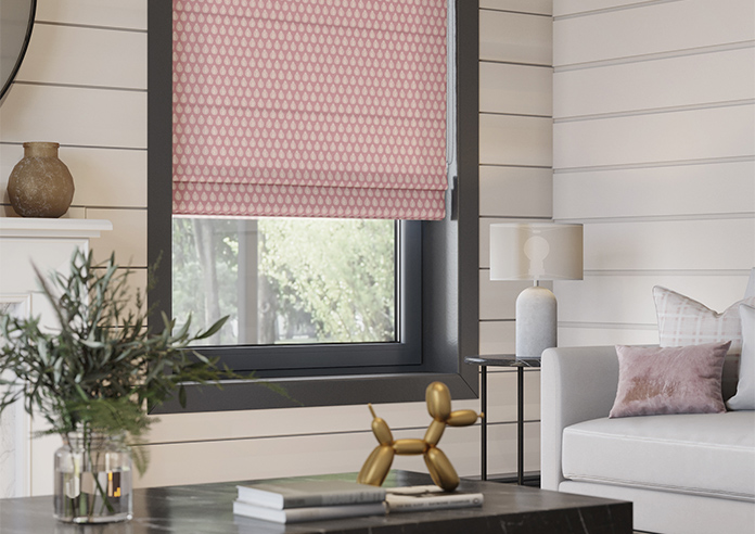 Emily Bond Jaipur, Raspberry - Roman Blind - Image 5